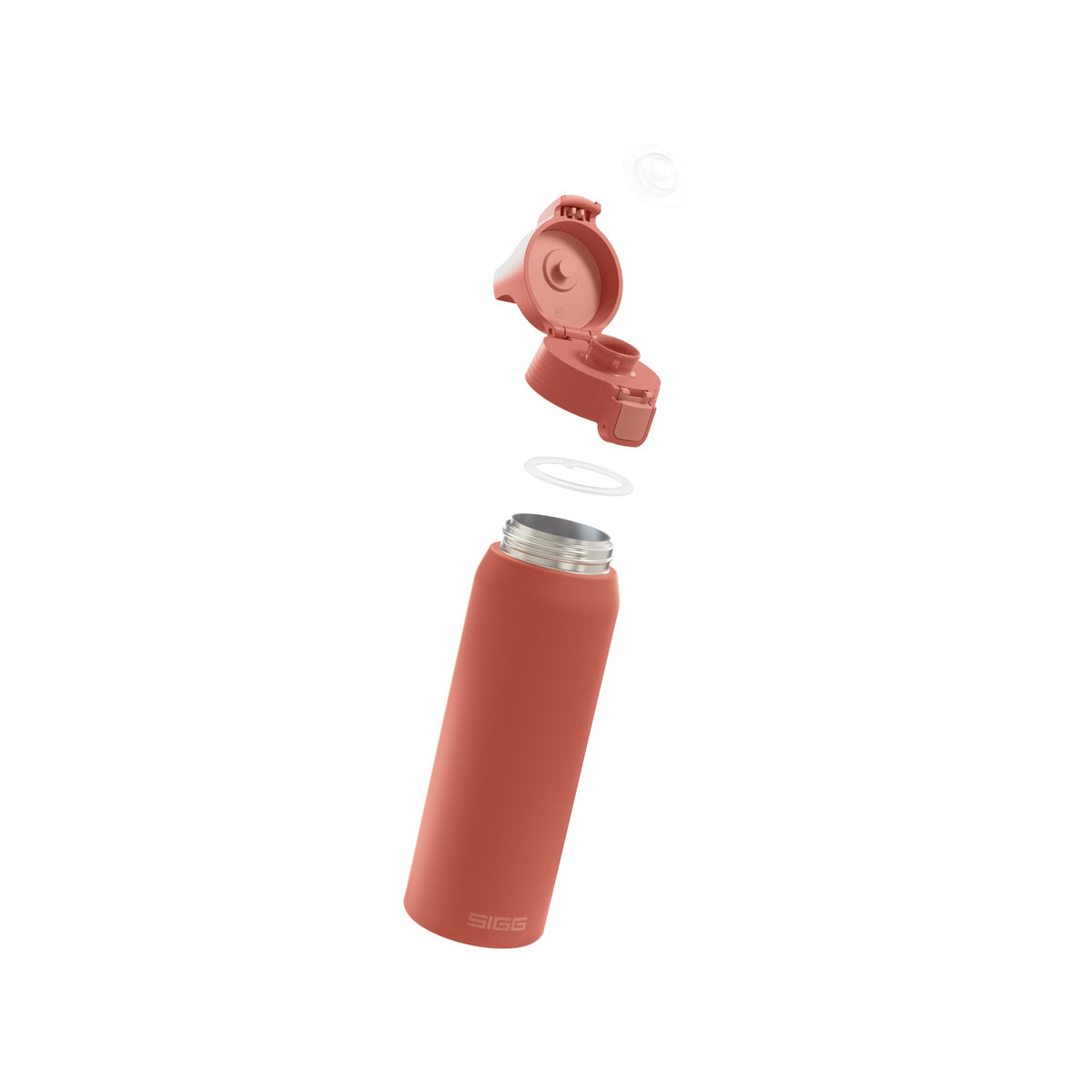 SIGG Shield Therm One termospullo Eco Red 0,75 l, osiin purettuna