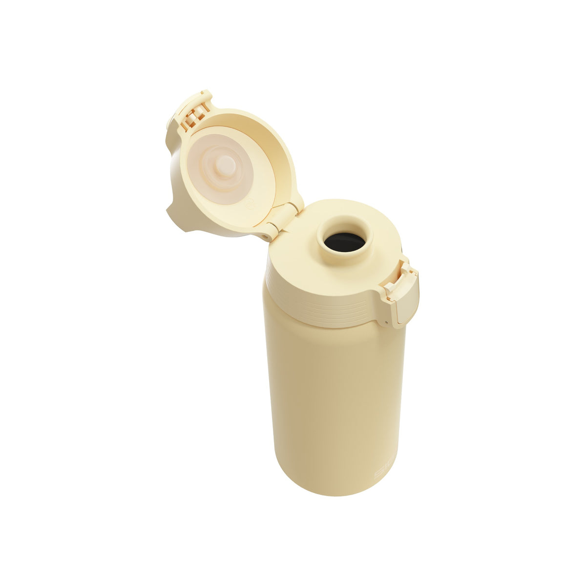 SIGG Shield Therm One termospullo Opti Yellow 0,5 l, korkki avattuna