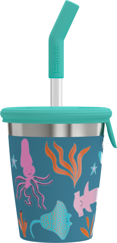 SIGG LASTEN JUOMAMUKI PILLILLÄ - SININEN 0.35L