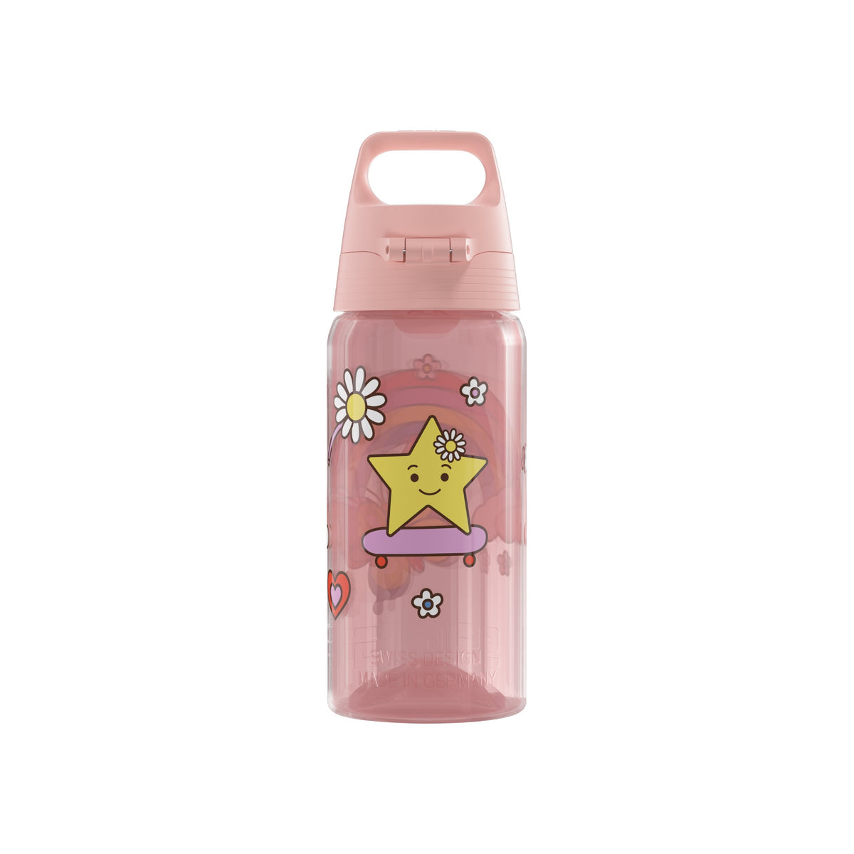 SIGG VIVA ONE LASTEN JUOMAPULLO RAINBOW 0,5 l, takaa, pullo täytettynä