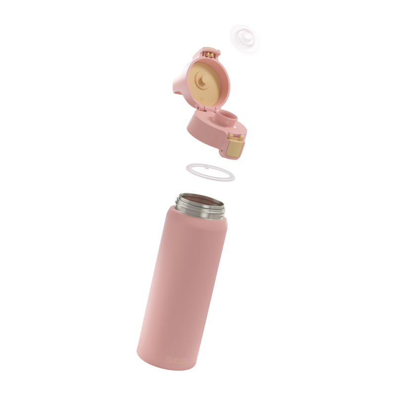 SIGG Shield One teräksinen juomapullo Playful Peach 0.75L