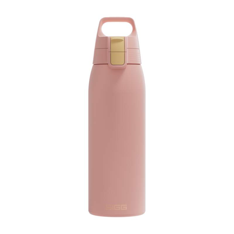 SIGG Shield One teräksinen juomapullo Playful Peach 1.0 L
