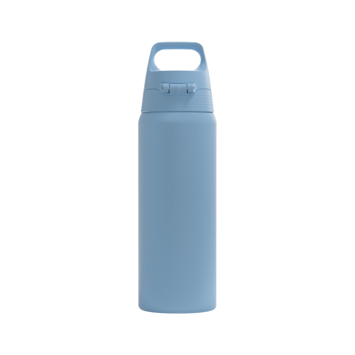 SIGG Shield One teräksinen juomapullo Water Blue 0,75 l, takaa, pullo täytettynä
