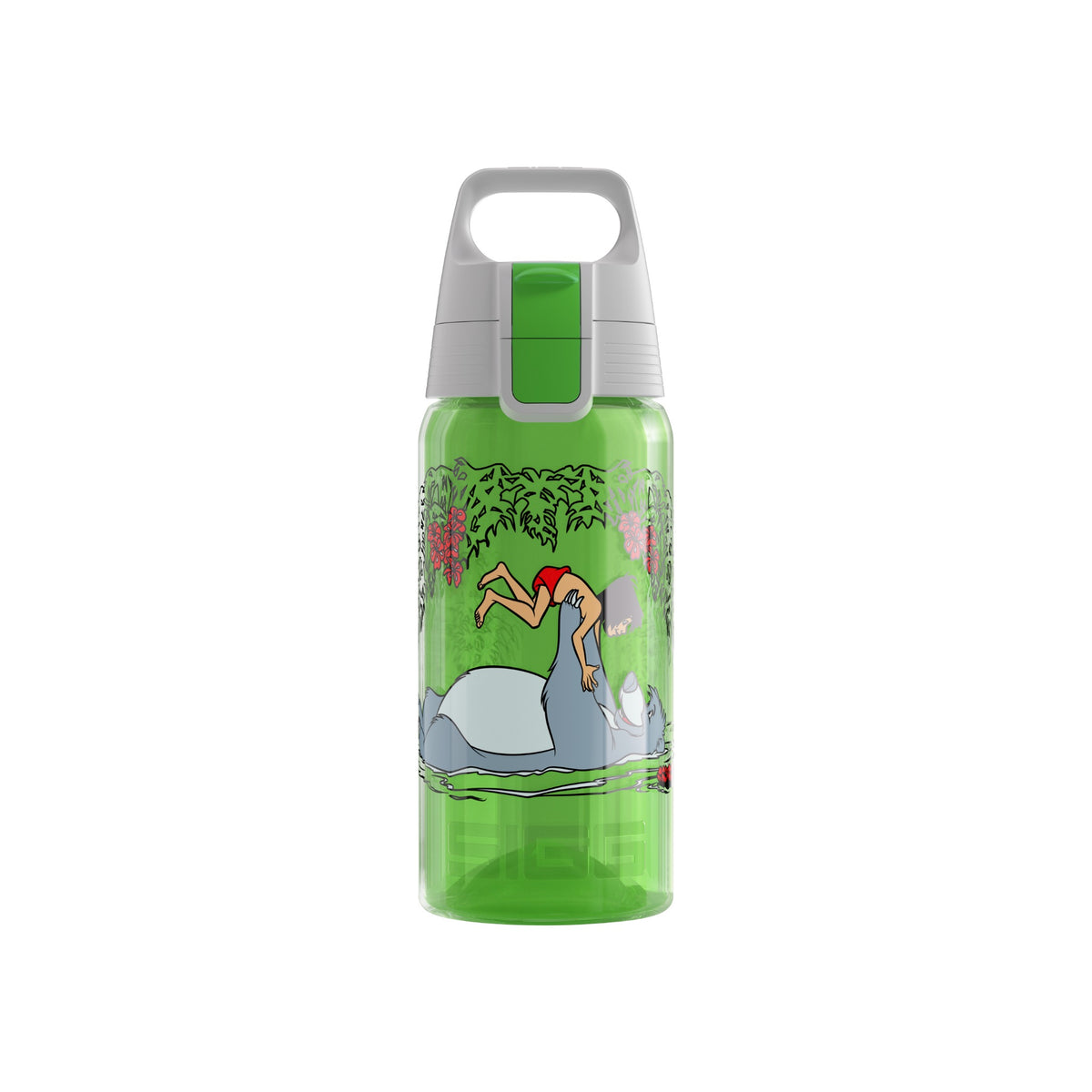 SIGG VIVA ONE Junglebook 0,5 l, edestä, pullo täytettynä
