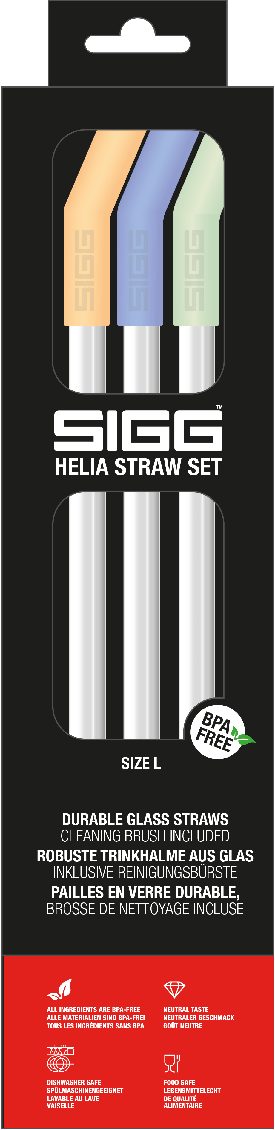 Helia Straw Set Day Large - Juomapullojen tarvikkeet - sigg-shop.fi