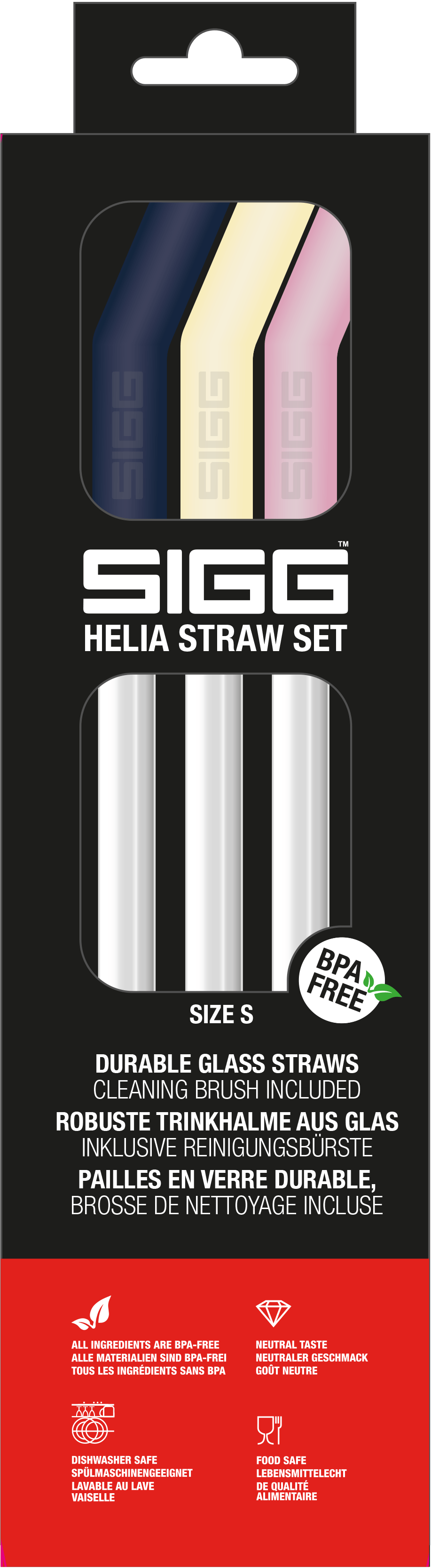Helia Straw Set Night Small - Juomapullojen tarvikkeet - sigg-shop.fi
