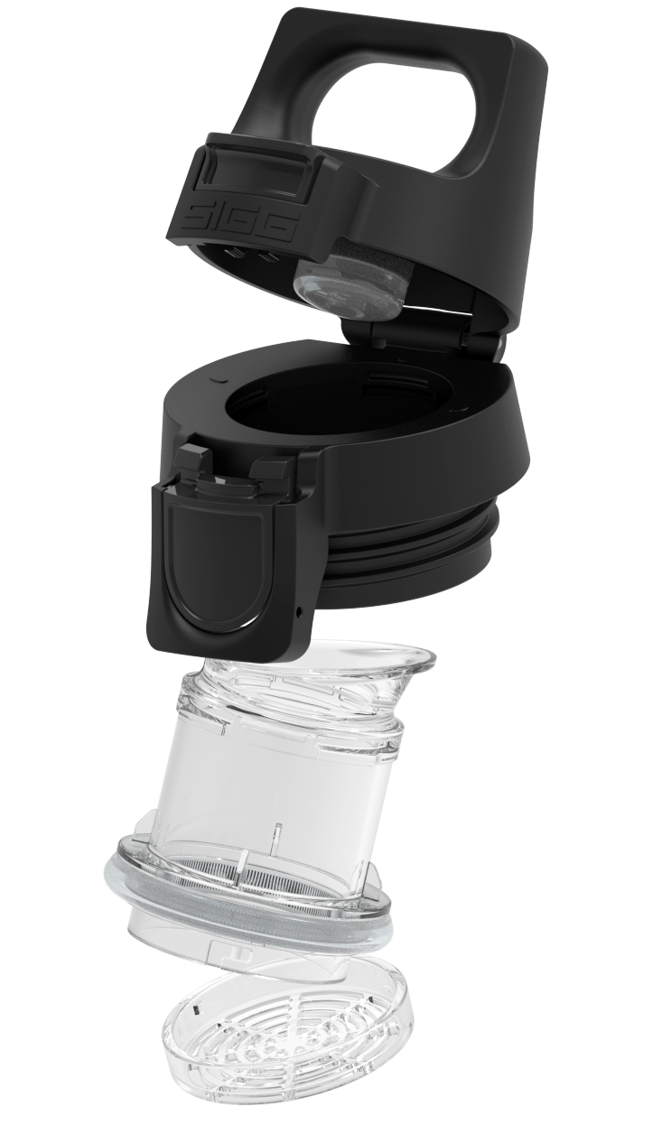 Hot & Cold ONE Top Black - Juomapullojen tarvikkeet - sigg-shop.fi