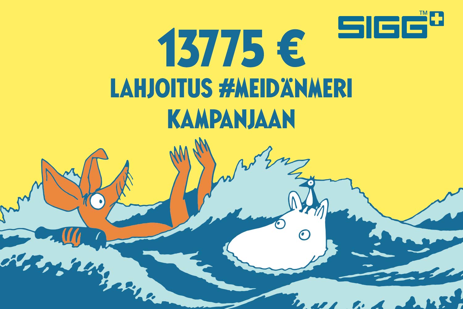 SIGG Finland lahjoitti 13775 € #meidänmeri - kampanjaan