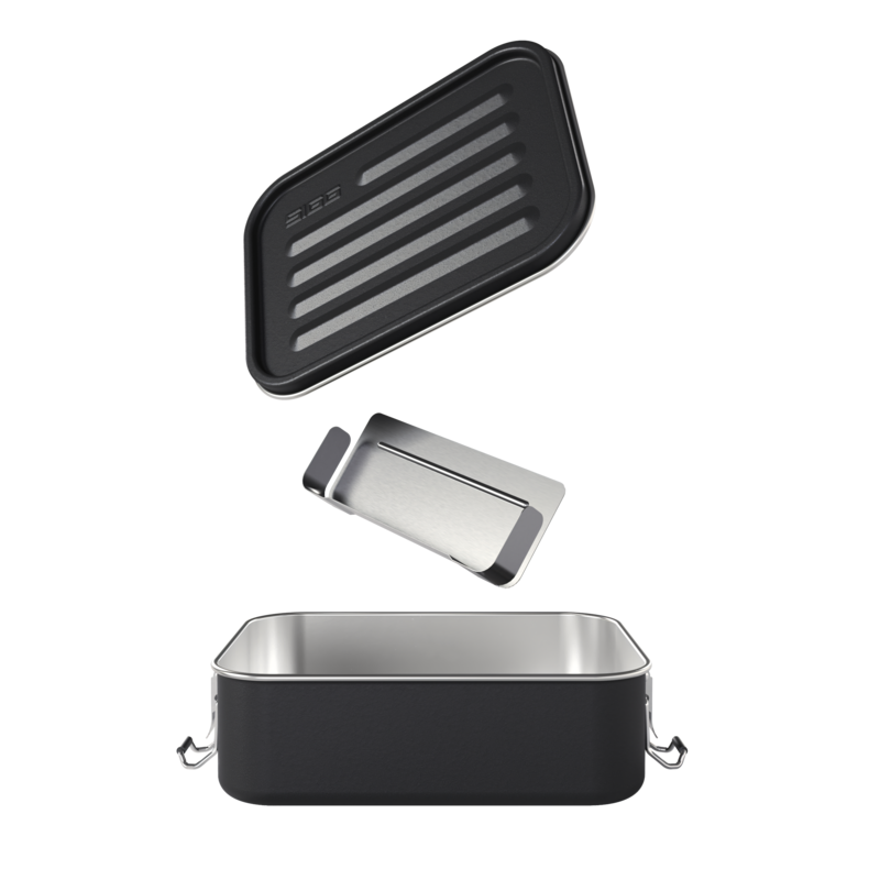 SIGG Gemstone Box Obsidian eväsrasia – vuotamaton teräksinen lounasrasia