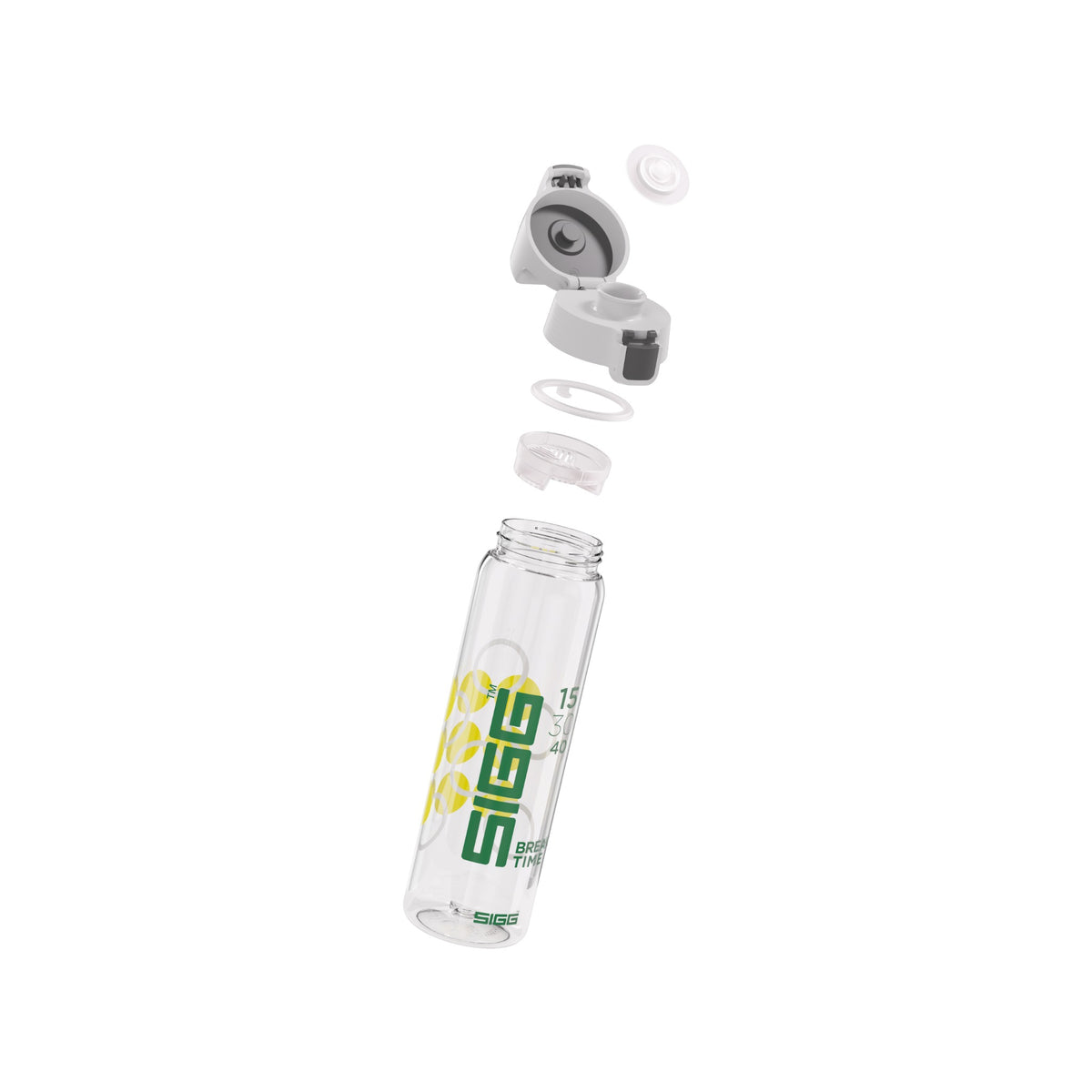 SIGG Total Clear One MyPlanet Break Time 0.75, osiin purettuna