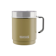 SIGG TRAVEL MUG 0,3 l Termosmuki valkoinen, edestä, pullo täytettynä