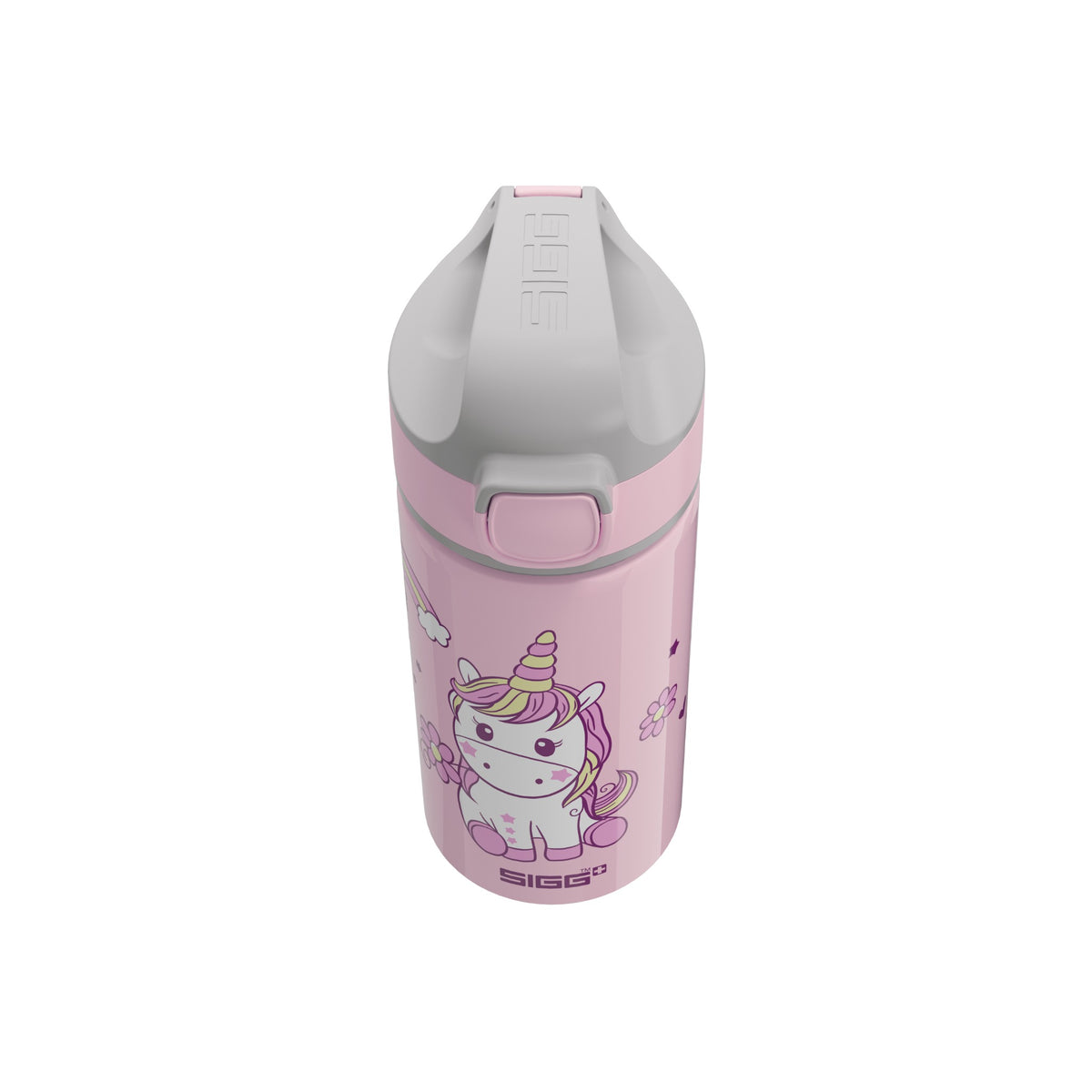SIGG Miracle Wmb lastenpullo Happy Unicorn 0,4 l, korkin lähikuva
