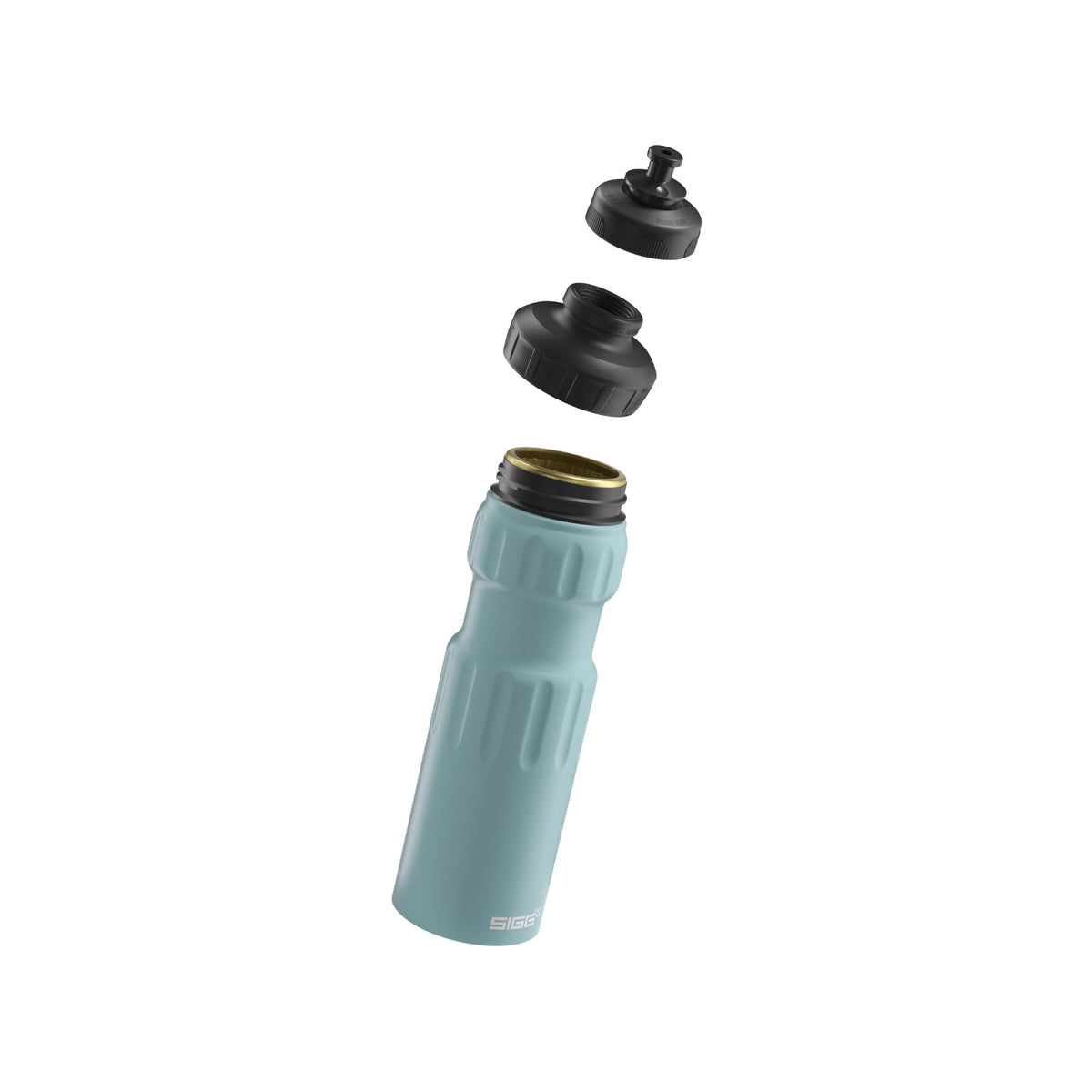 SIGG WMB Sports Morning Blue 0,75 l urheilupullo, osiin purettuna
