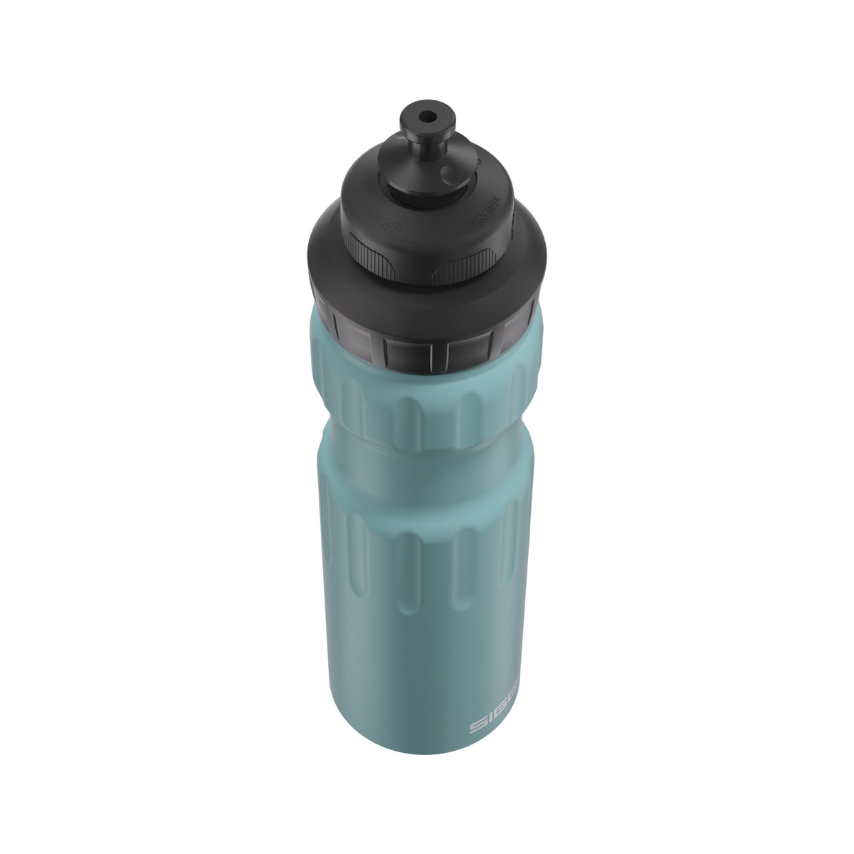 SIGG WMB Sports Morning Blue 0,75 l urheilupullo, korkki avattuna