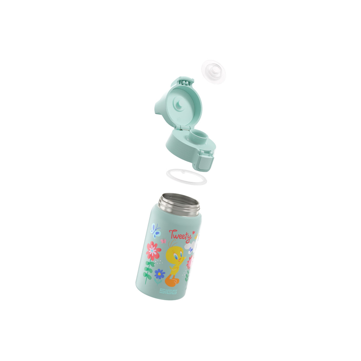 SIGG SHIELD ONE TWEETY 0,5 l LASTENPULLO, osiin purettuna