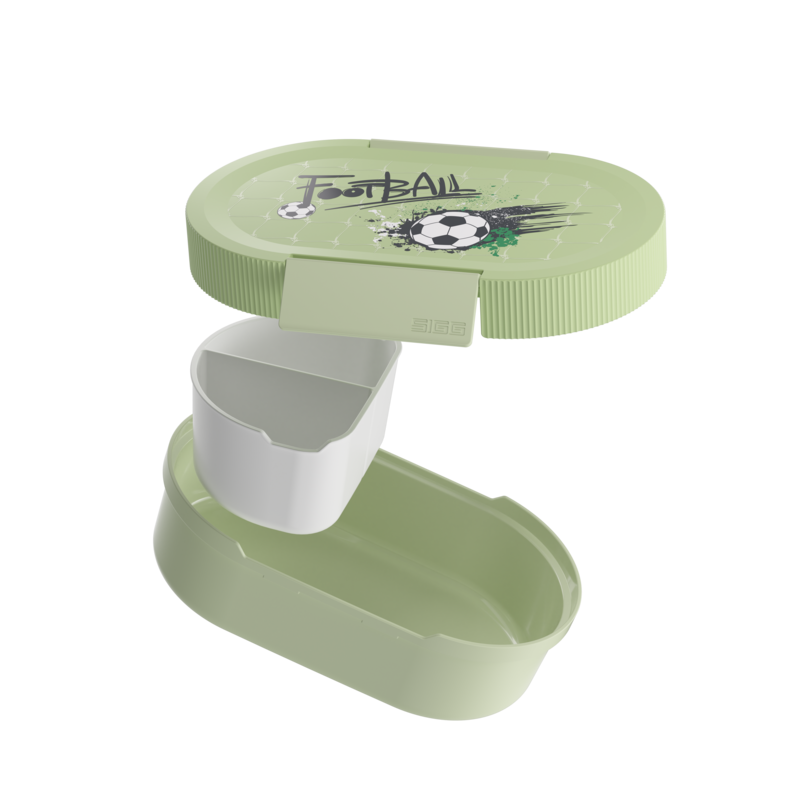 SIGG LUMO Kids Lunchbox - Lasten eväsrasia välipaloille, football splash