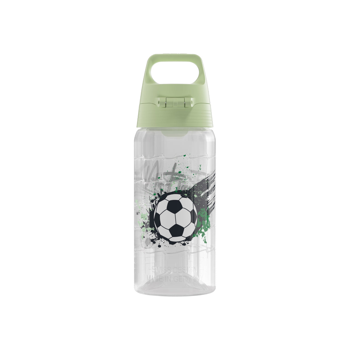 SIGG VIVA ONE FOOTBALL SPLASH LASTEN JUOMAPULLO 0,5 l, takaa, pullo täytettynä