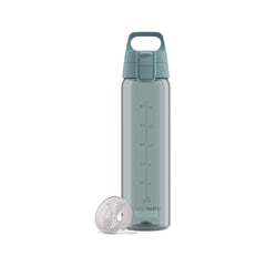 SIGG TOTAL COLOR ONE JUOMAPULLO - MORNING BLUE 0,75 l, edestä, pullo täytettynä