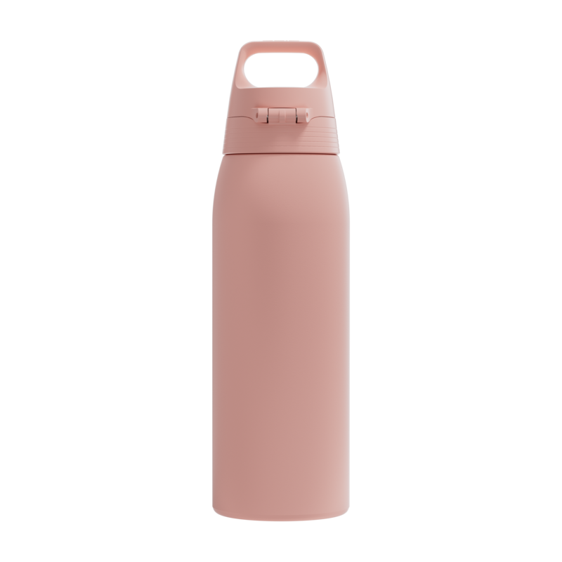 SIGG Shield One teräksinen juomapullo Playful Peach 1.0 L