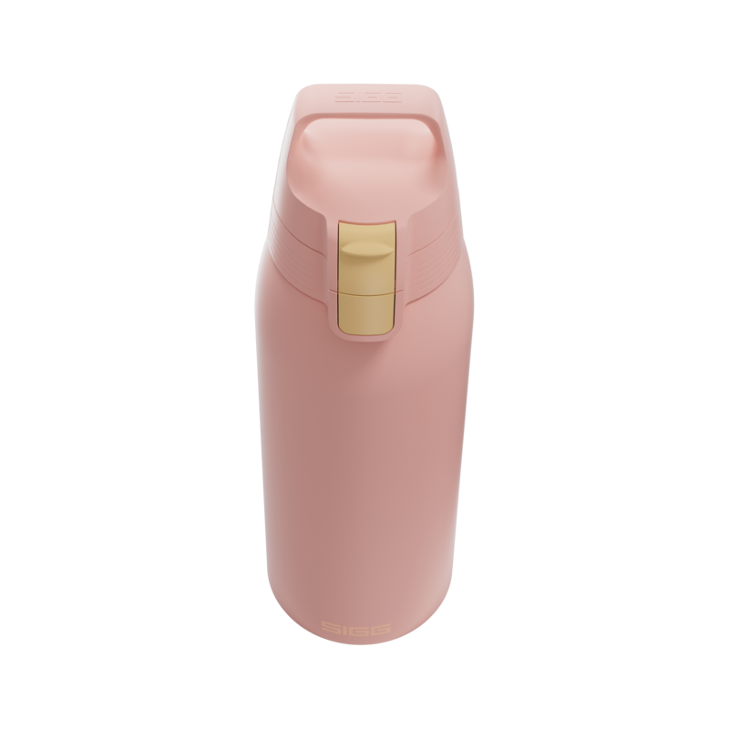 SIGG Shield One teräksinen juomapullo Playful Peach 1.0 L