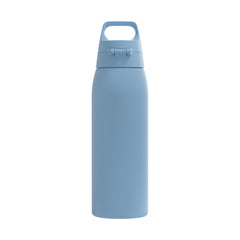 SIGG Shield One teräksinen juomapullo Water Blue 1,0 l, takaa, pullo täytettynä