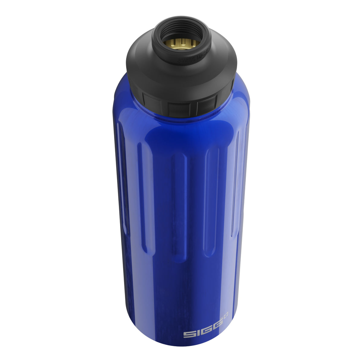 SIGG WMB Traveller Dark Blue 1,5 l, korkki avattuna