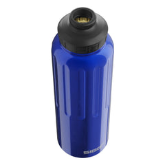 SIGG WMB Traveller Dark Blue 1,5 l, korkki avattuna